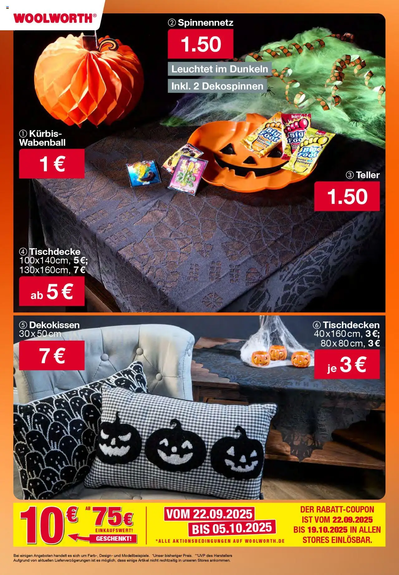Woolworth Halloween Prospekt – gültig ab 02.10.2025 | Seite: 8 | Produkte: Kürbis