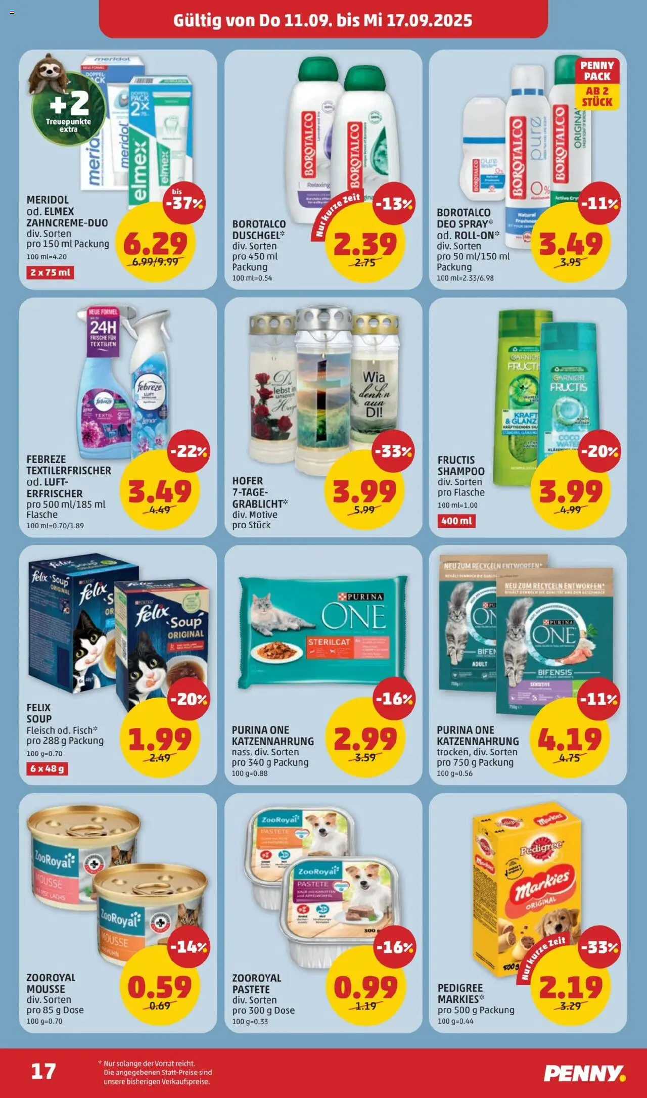 Penny Markt Flugblatt gültig ab 11.09.2025 | Seite: 17 | Produkte: Shampoo
