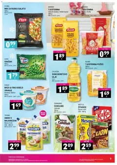 Katalog Trgovina Krk - Pregled kataloga iz trgovine Trgovina Krk, vrijedi od 16.03.2026 | Stranica: 9 | Proizvodi: Suncokretovo ulje, Žitarice, Tjestenina, Čokolino