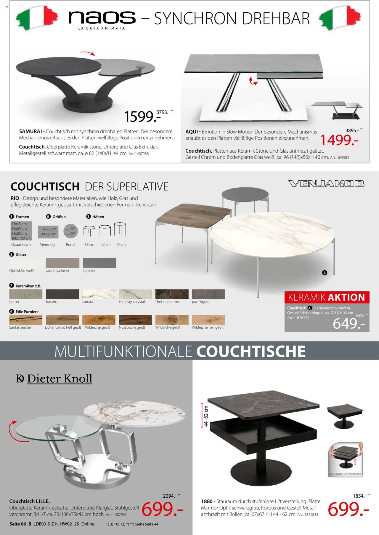 Zurbrüggen Hochwert – gültig ab 08.09.2025 | Seite: 14 | Produkte: Couchtisch