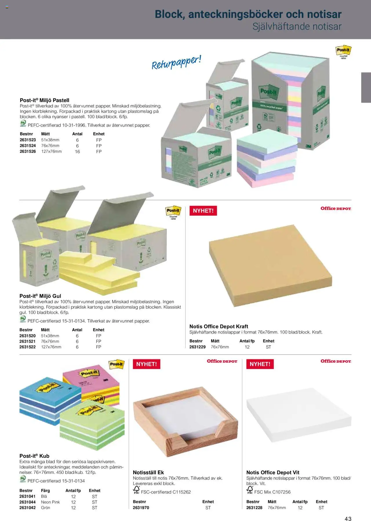 Office Depot reklamblad aktuell från 15.02.2024 | Sida: 45 | Produkter: Kartong