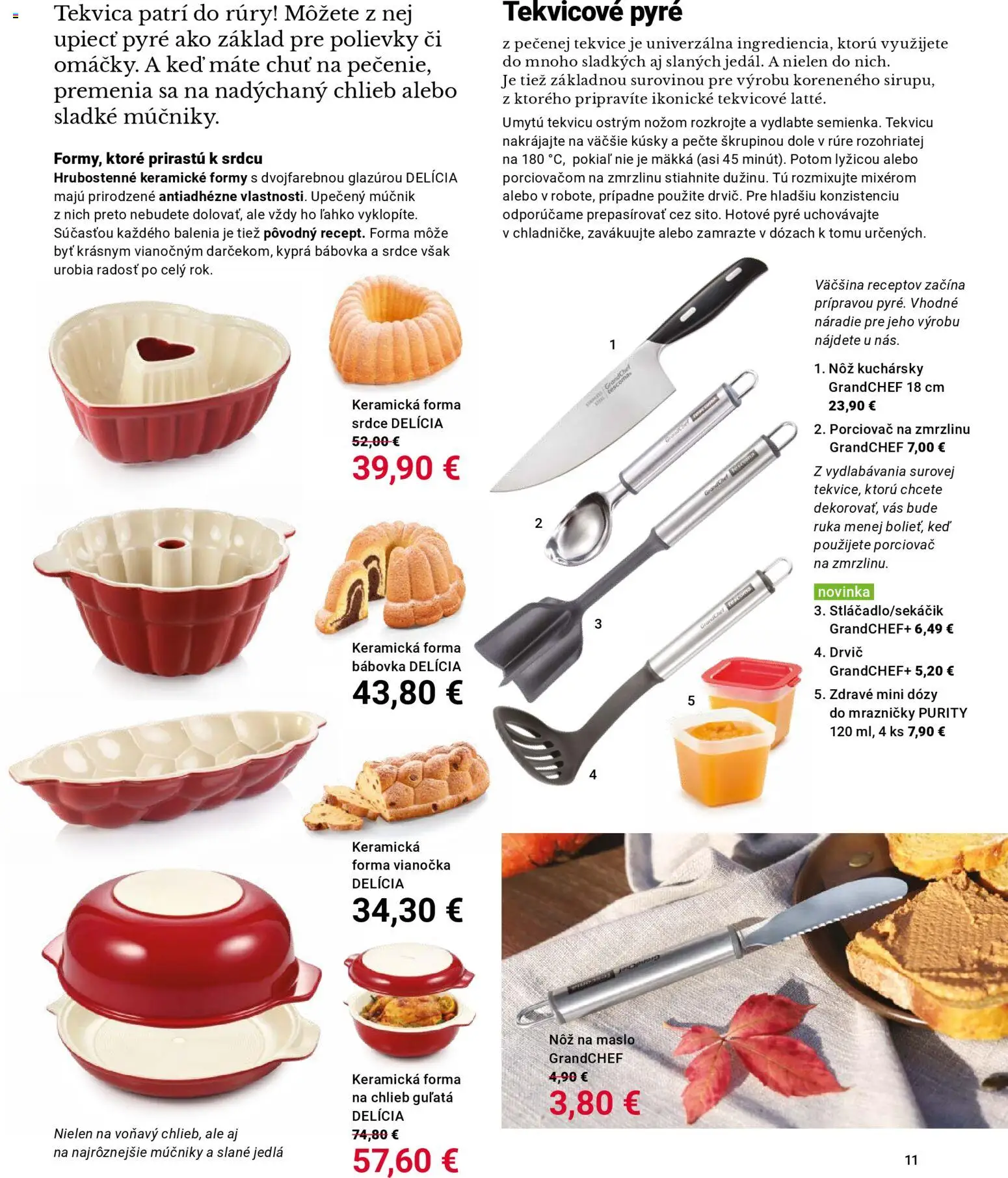 Nové TESCOMA akcie – leták je platný od 01.11.2025 | Strana: 11 | Produkty: Mrazničky, Drvič, Náradie