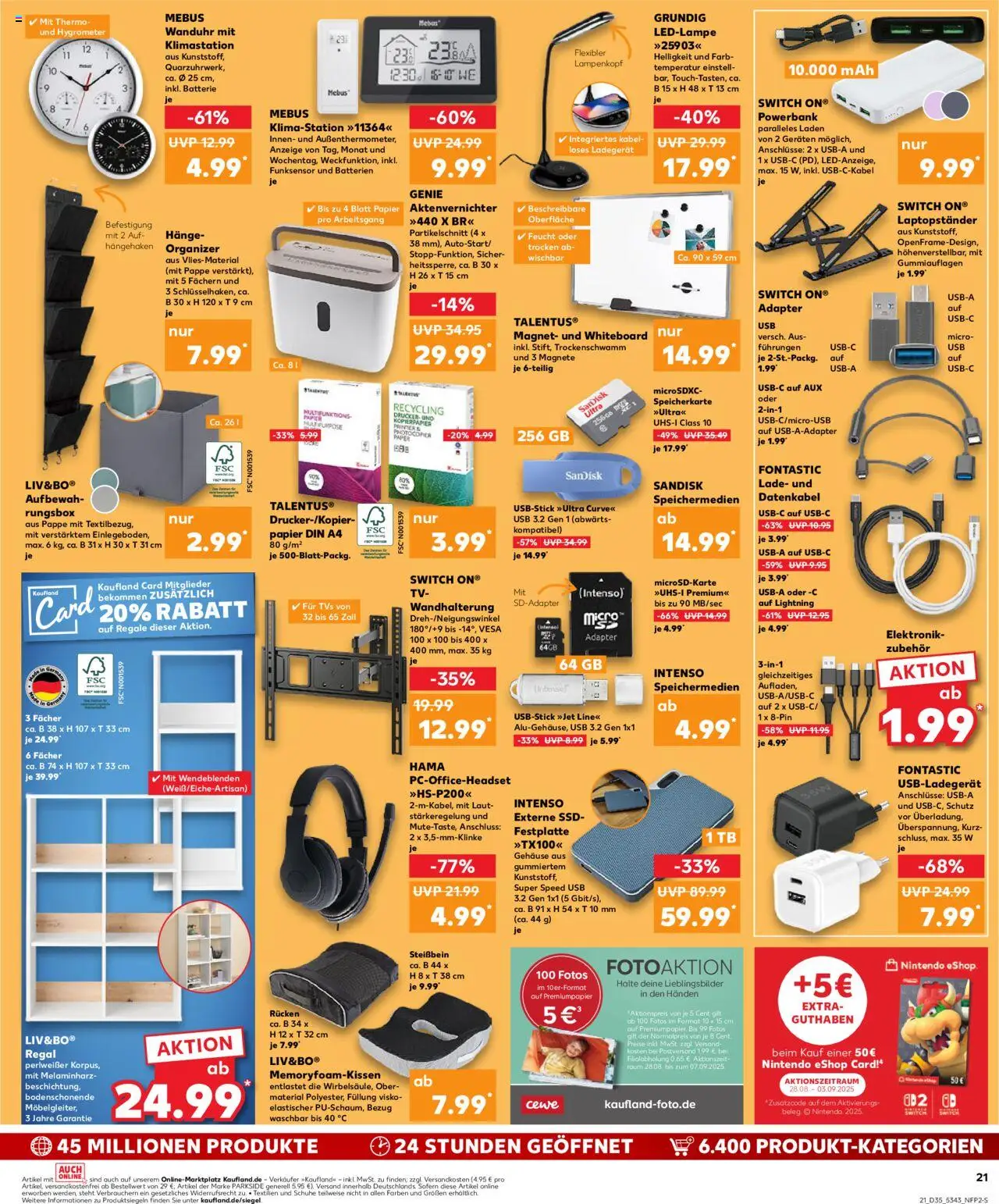 Kaufland Prospekt 	 - gültig ab dem 28.08.2025 | Seite: 21 | Produkte: Adapter, Box, Laptop, Ladegerät
