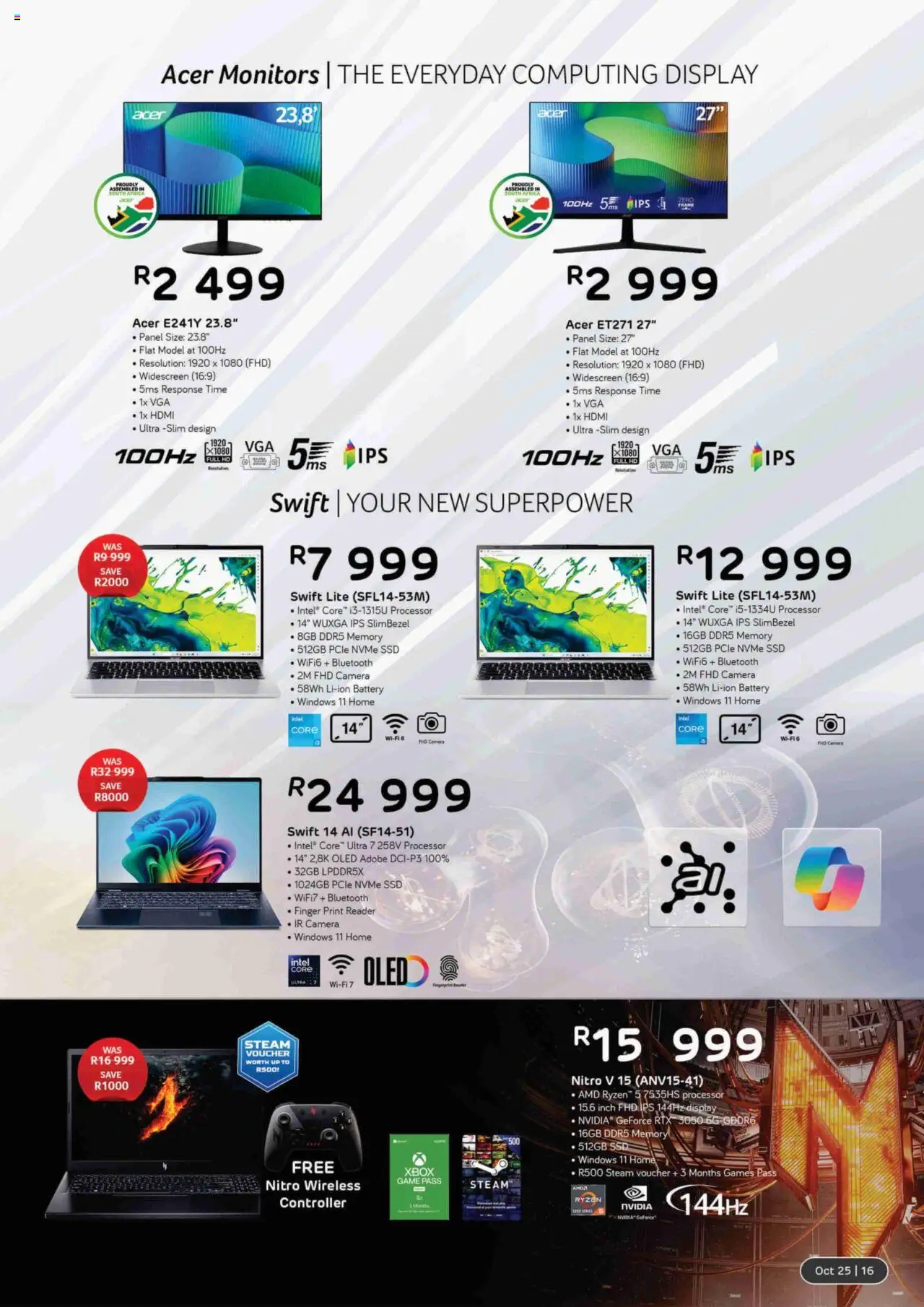 New Computer Mania catalogue – valid from 01.10.2025 | Page: 17 | Products: Camera, Xbox, Games, Battery
