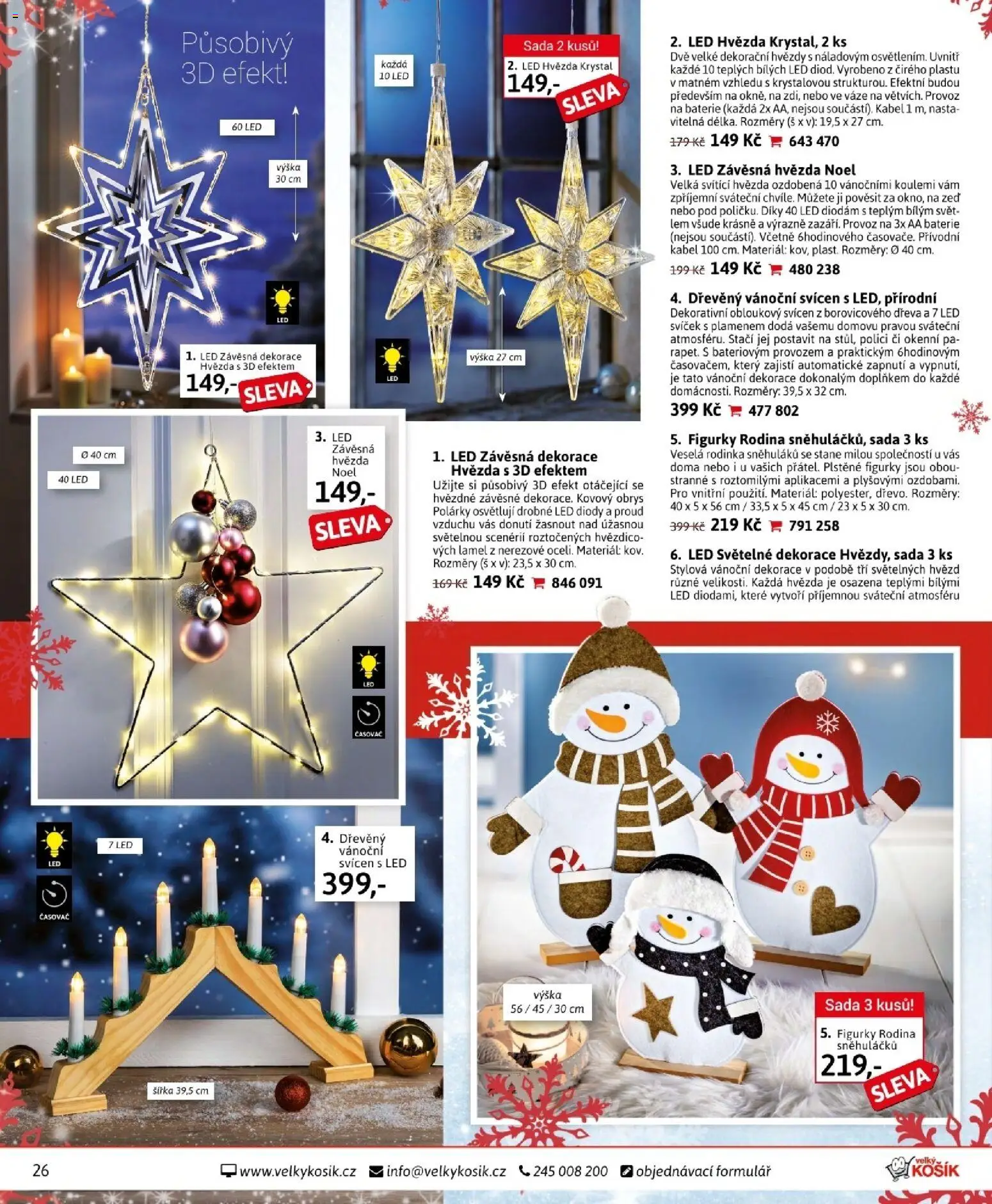 Velký Košík katalog prosinec 2025 od 01.12.2025 | Strana: 26 | Produkty: Figurky, Časovač, Baterie, LED