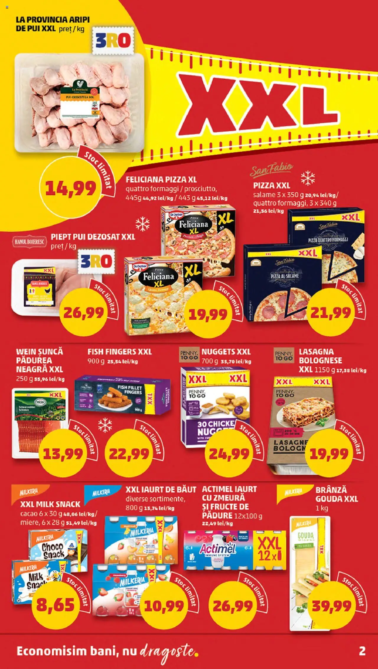 Noul catalog PENNY – valabil de la 15.10.2025 | Pagină: 2 | Produse: Hacıyatmaz Kedi Oyuncağı, Brânză, Șuncă, Pizza