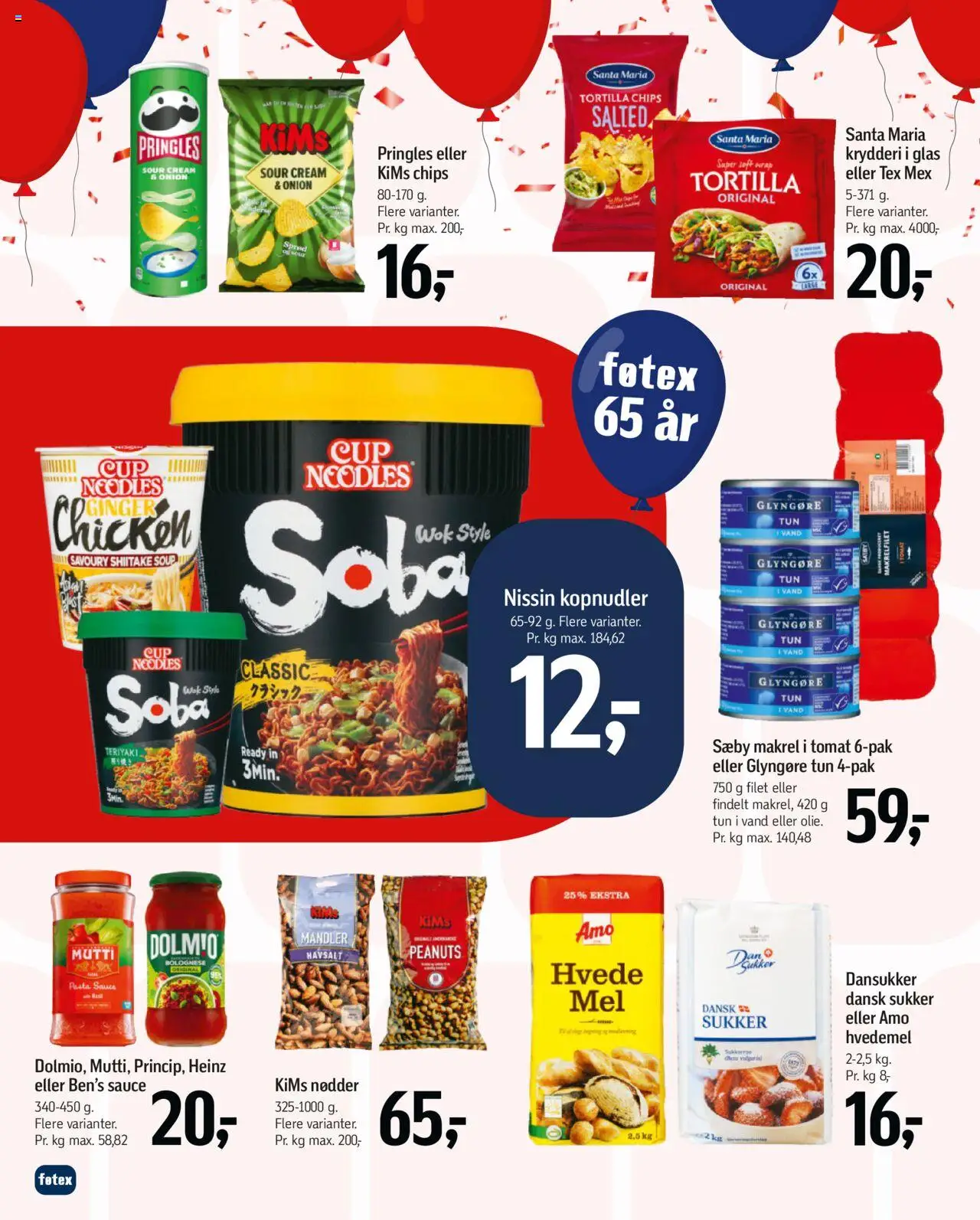Føtex tilbudsavis – gyldig fra 03.10.2025 | Side: 40 | Produkter: Pasta, Hvedemel, Kopnudler, Sukker