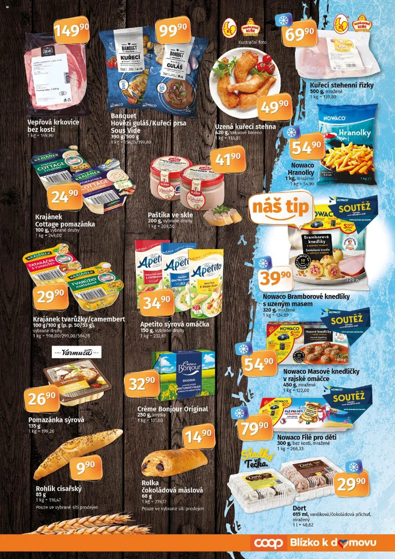 Coop leták - Tuty od 24.09.2025 | Strana: 3 | Produkty: Hovězí, Nowaco file, Pomazánka, File