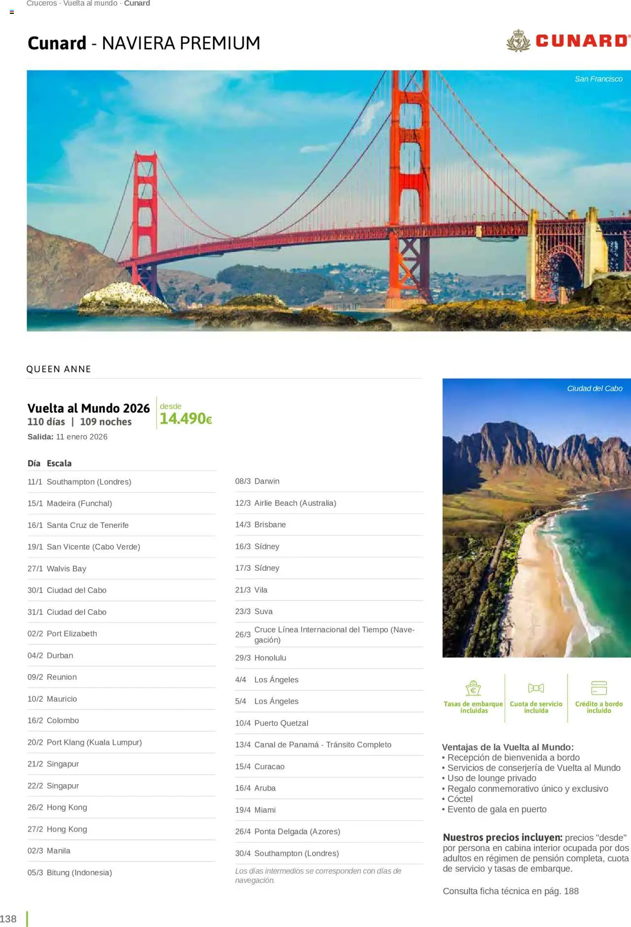Viajes El Corte Inglés Cruceros marítimos │ válido desde el 01.01.2025 | Página: 138