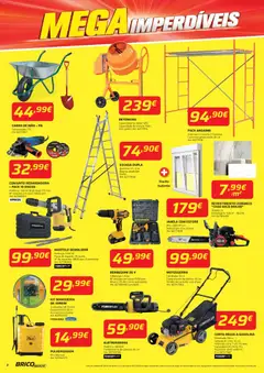 Pré-visualização BricoMarché folheto válido de 26.02.2026 | Página: 2 | Produtos: Escada, Martelo, Pá, Prancha