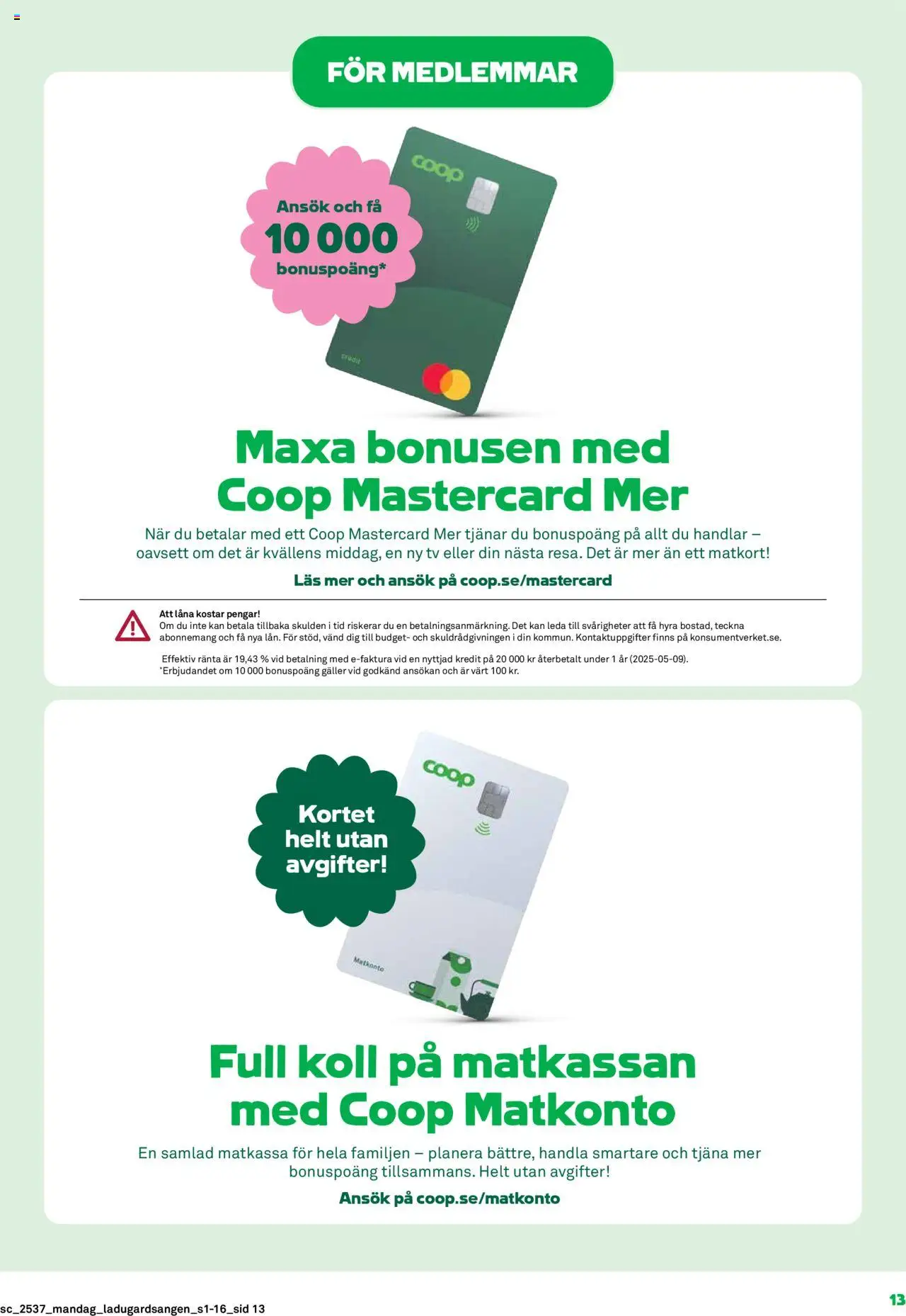 Coop Forum reklamblad aktuell från 08.09.2025 | Sida: 13 | Produkter: Galler, Tv