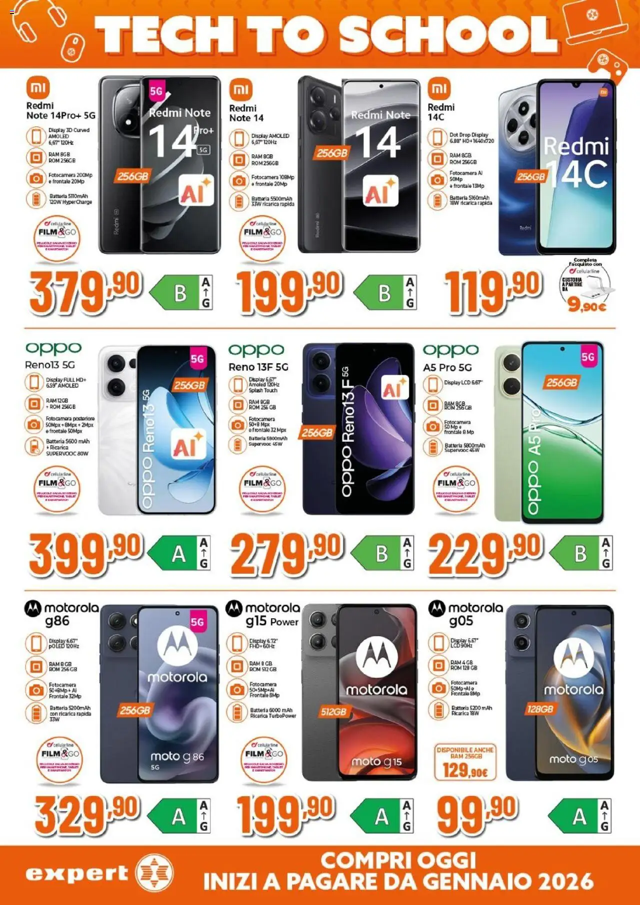 Volantino Expert del 14.08.2025 | Pagina: 9 | Prodotti: Tablet, Fotocamera, Batteria
