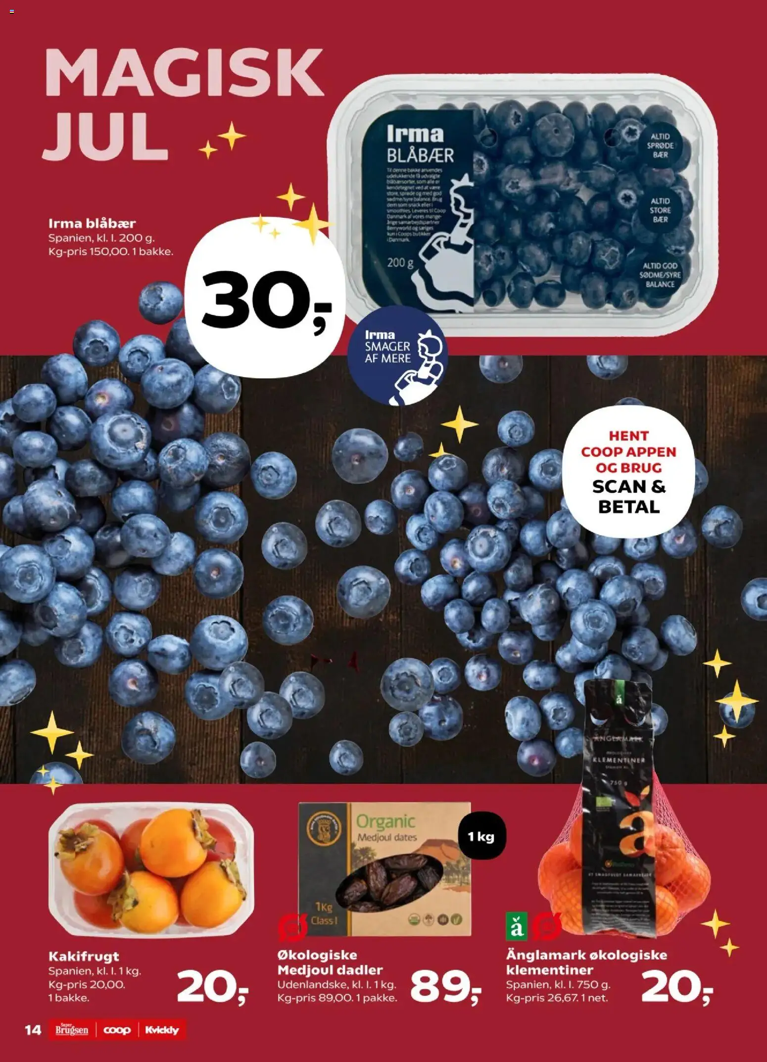 Kvickly tilbudsavis – gyldig fra 07.11.2025 | Side: 15 | Produkter: Kakifrugt, Blåbær, Dadler, Søm