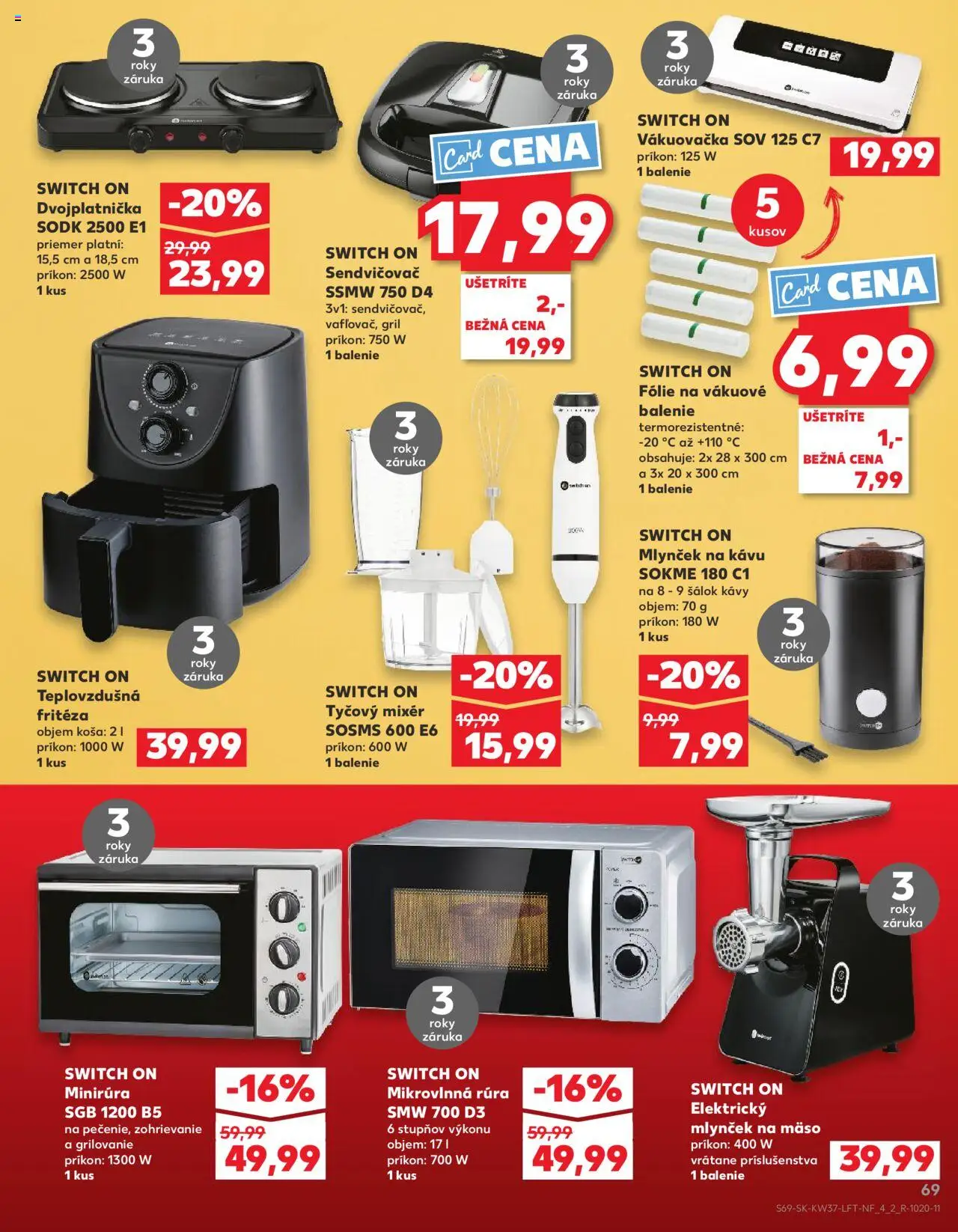 Nové Kaufland akcie – leták je platný od 11.09.2025 | Strana: 69 | Produkty: Gril, Fritéza, Teplovzdušná frítéza, Rúra