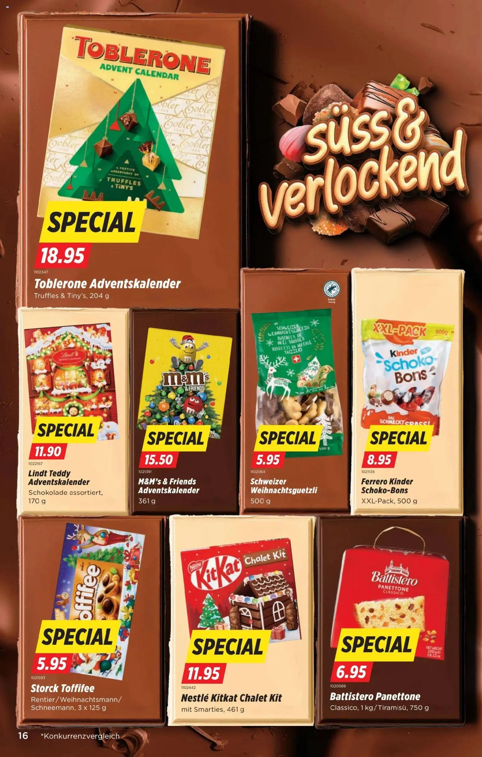 Denner Aktionen – gültig ab 04.11.2025 | Seite: 16 | Produkte: Schokolade