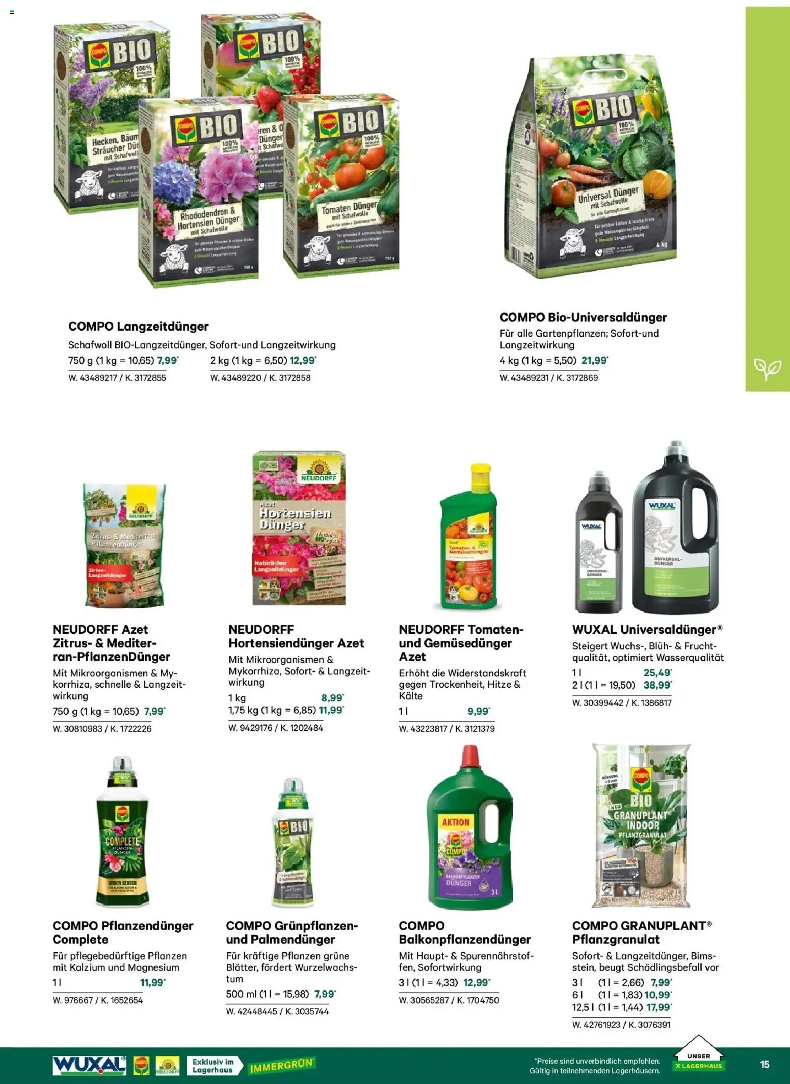 Lagerhaus Garten & Freizeit Katalog 2026 - Schweiggers, Bad Aussee  gültig ab 01.03.2026 | Seite: 15 | Produkte: Tomaten