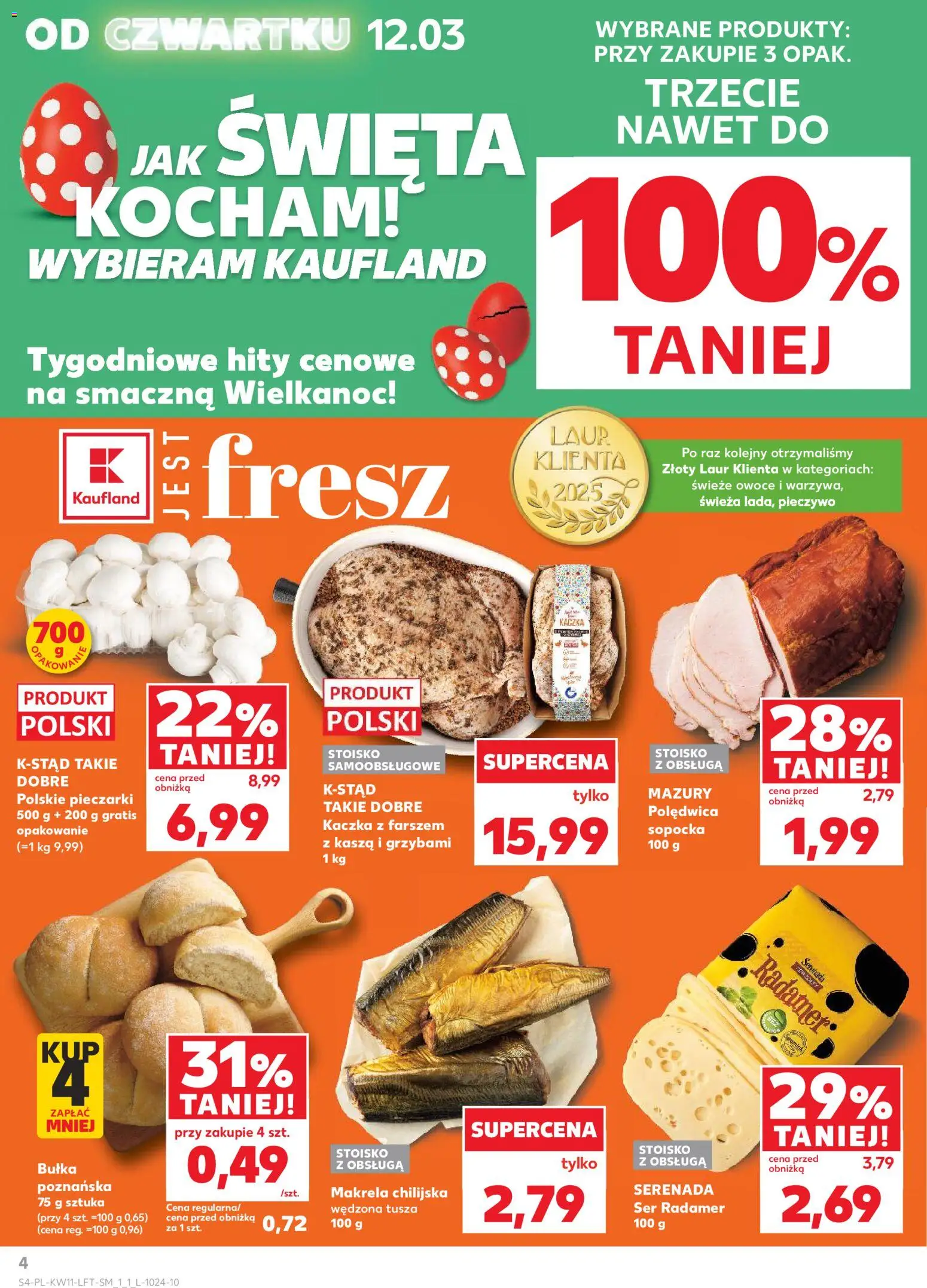 Kaufland Polsko leták od 12.03.2026 | Strana: 4 | Produkty: Makrela