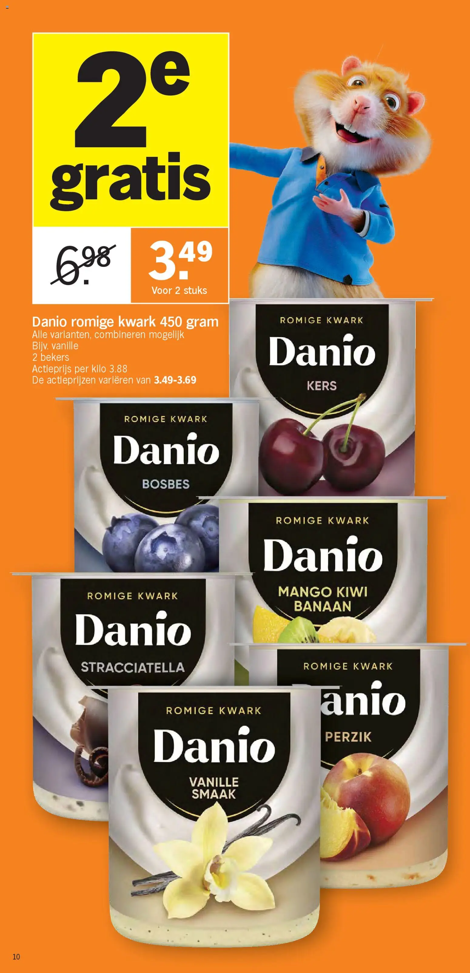 {H1} | Pagina: 10 | Producten: Kiwi, Kwark, Mango, Banaan