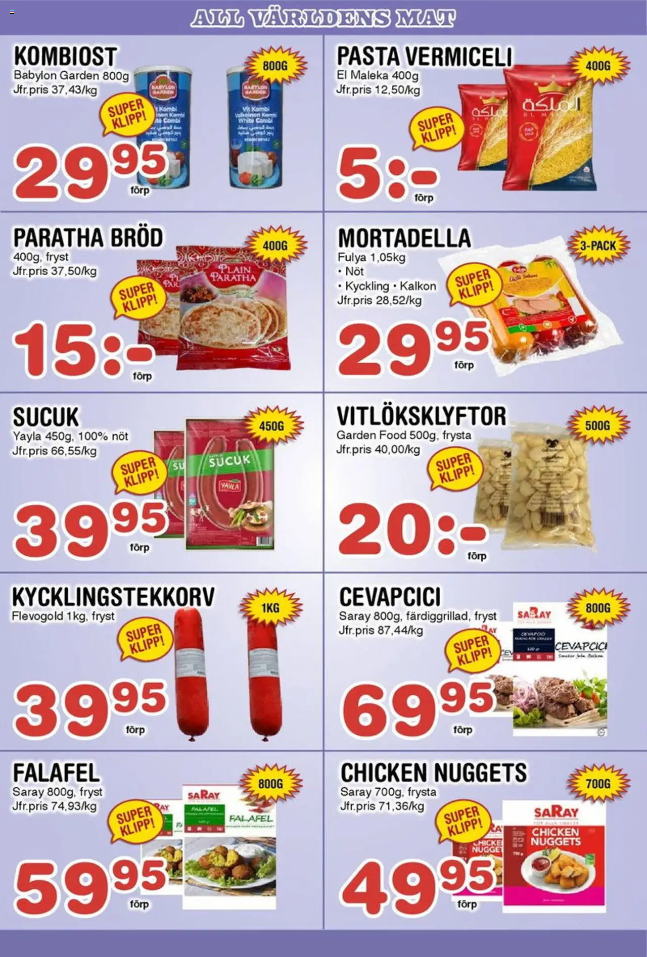 Nya Pulsen reklamblad aktuell från 04.08.2025 | Sida: 12 | Produkter: Bröd, Falafel, Pasta