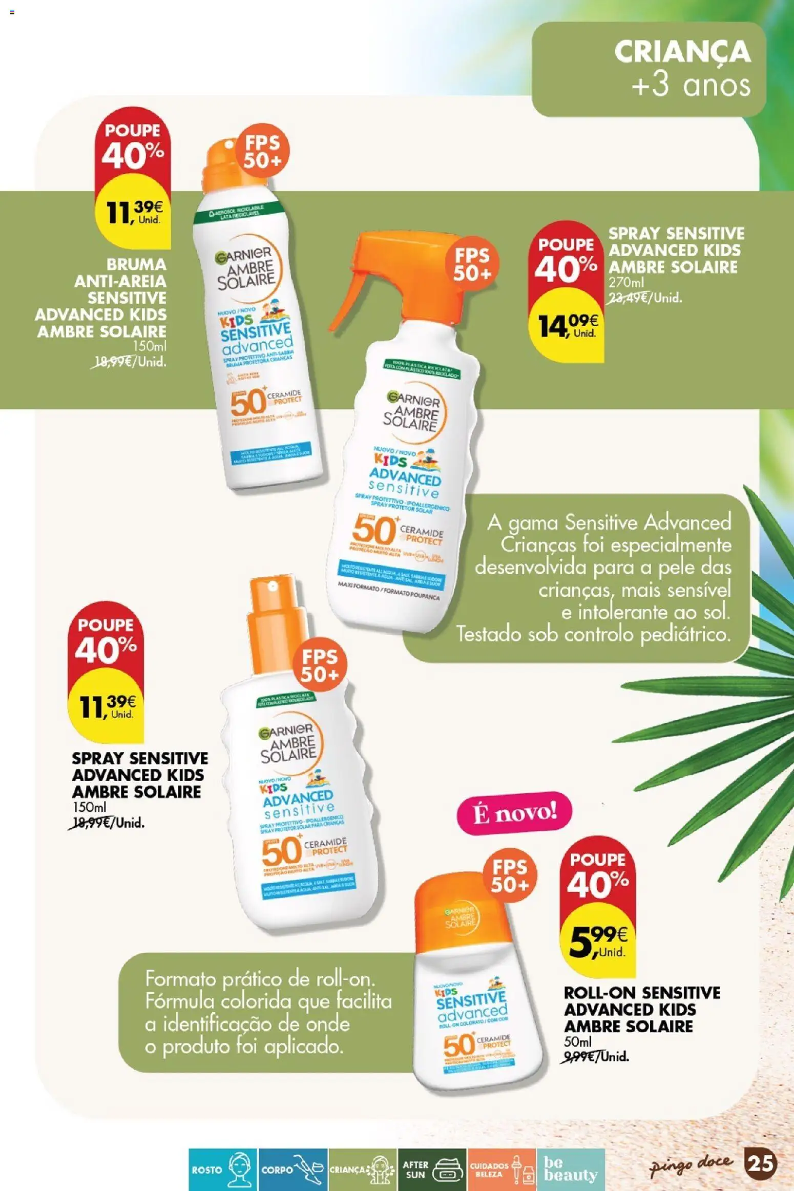 Pingo Doce Catálogo de solares 2026 │ válido de 24.03.2026 | Página: 25 | Produtos: Protetor solar