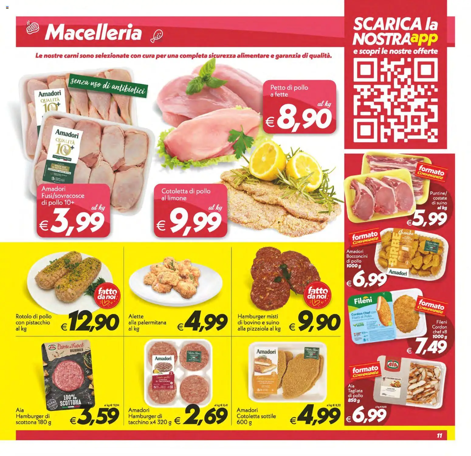Volantino SuperConveniente del 24.02.2026 | Pagina: 11 | Prodotti: Pollo, Tacchino, Limone, Hamburger