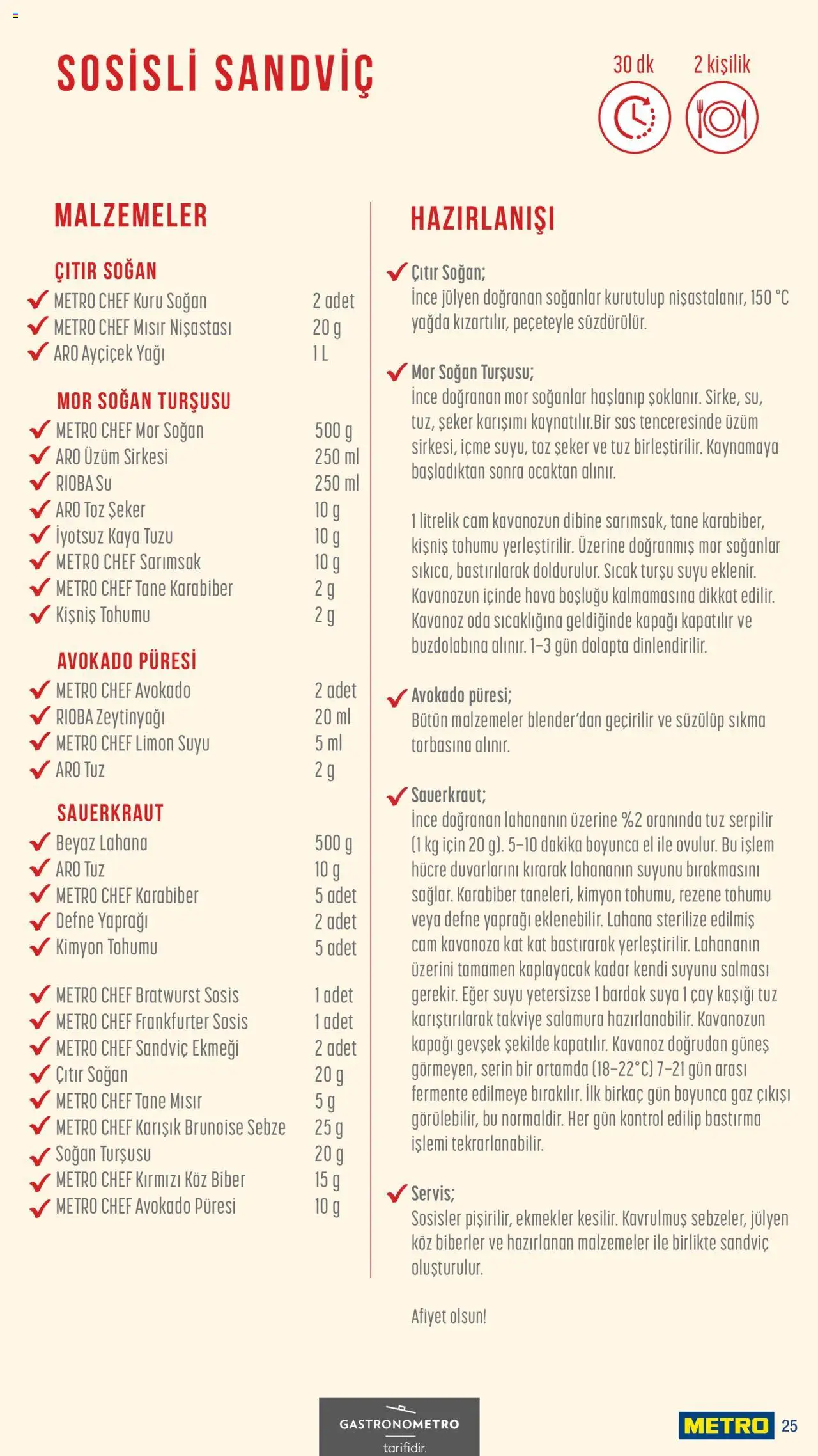 Metro Sokak Lezzetleri - 13.06.2025 tarihinden itibaren geçerlidir | Sayfa: 25 | Ürünler: Avokado, Karabiber, Su, Limon