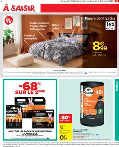 Carrefour Market - Prévisualisation de Carrefour Market Spécial raclette valide à partir de 26.12.2025 | Page: 15 | Produits: Coton, Housse de couette, Livre, Couette