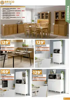Pré-visualização E.Leclerc - Folheto Brico Lamego válido de 21.03.2026 | Página: 7 | Produtos: Lava loiça, Cadeiras, Mesa, Aparador