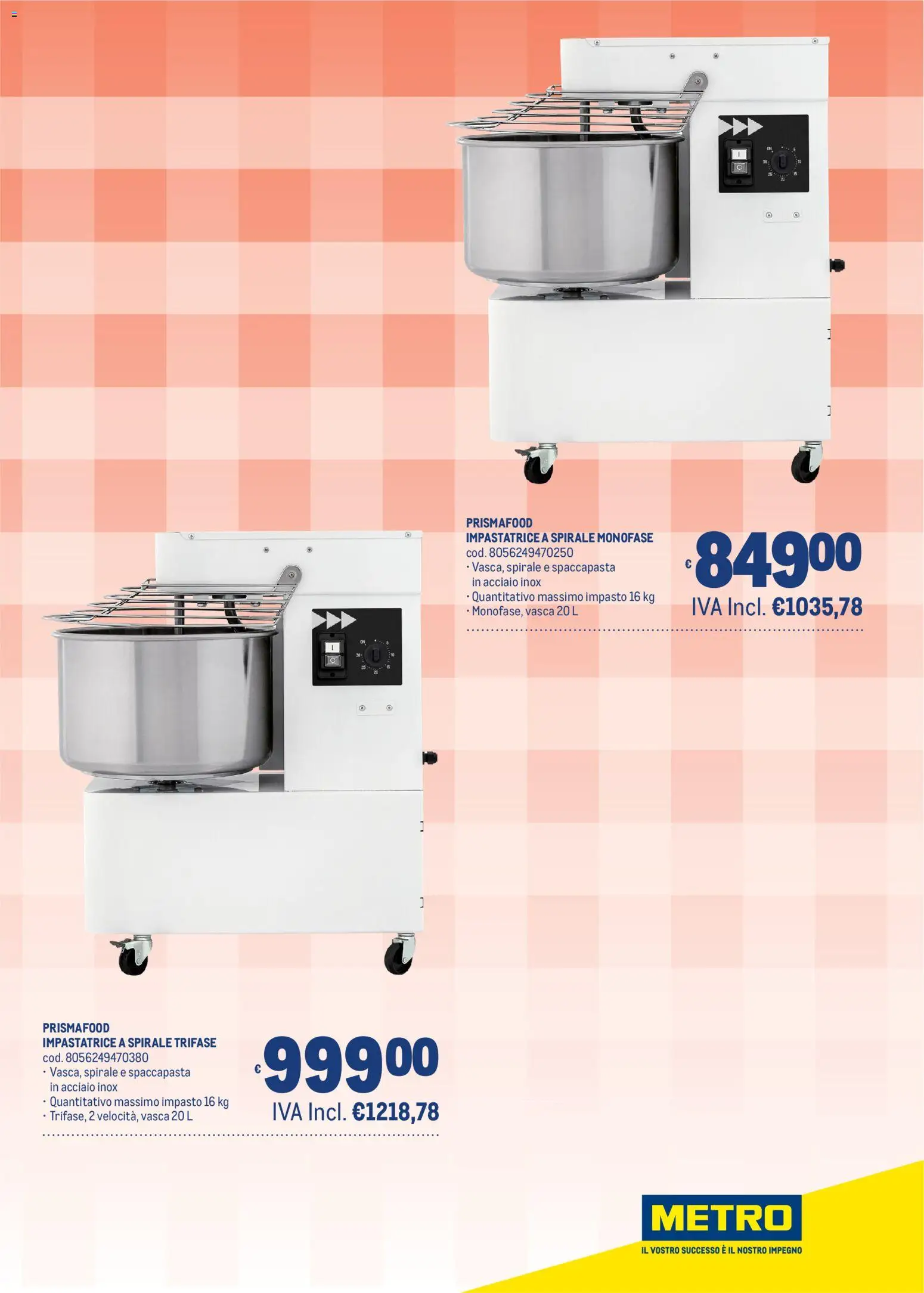 Volantino Metro del 12.01.2026 | Pagina: 2 | Prodotti: Impastatrice