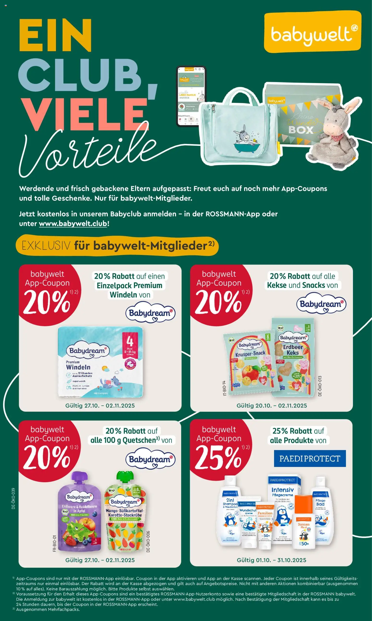 Rossmann Prospekt 	 – gültig ab 27.10.2025 | Seite: 4 | Produkte: Äpfel, Shampoo, Creme, Salz