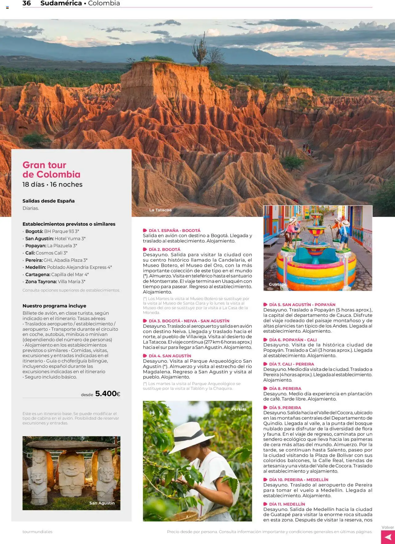 Viajes El Corte Inglés Centroamérica y Sudamérica │ válido desde el 01.01.2025 | Página: 36 | Productos: Palmeras