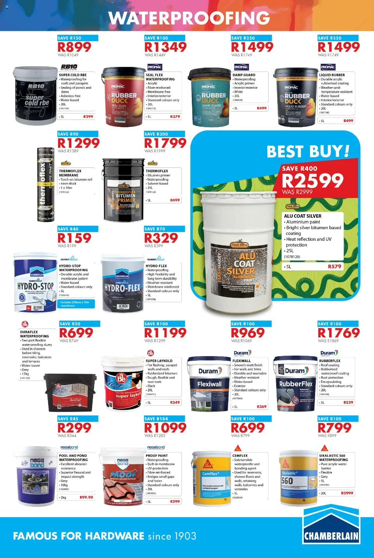 New Chamberlain catalogue – valid from 24.09.2025 | Page: 8 | Products: Coat, Paint, Shower, Water