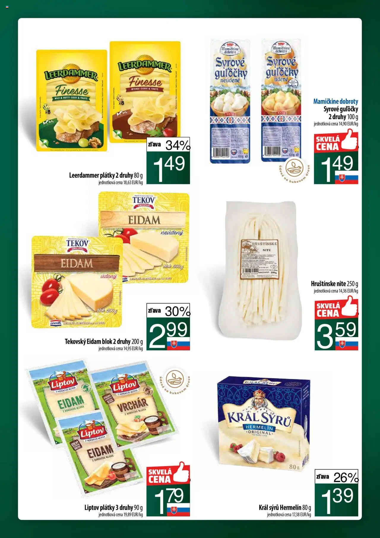 Nové COOP Jednota akcie – leták je platný od 11.09.2025 | Strana: 15 | Produkty: Eidam