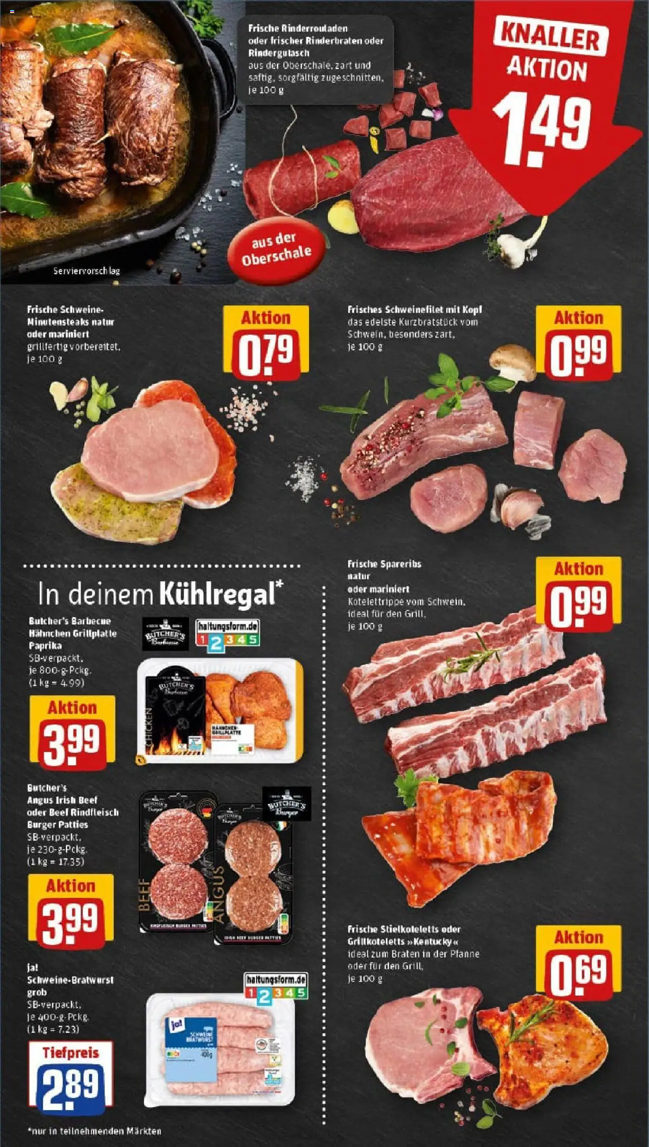 Rewe prospekt Ascheberg	 - gültig ab dem 27.07.2025 | Seite: 6 | Produkte: Rinderrouladen, Rinderbraten, Paprika, Rindfleisch