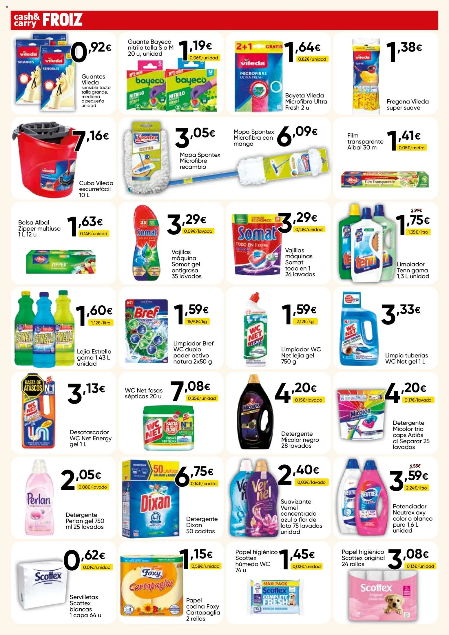 Froiz - Folleto Cash │ válido desde el 28.04.2026 | Página: 14 | Productos: Papel higienico, Suavizante, Bolsa, Ρούτερ