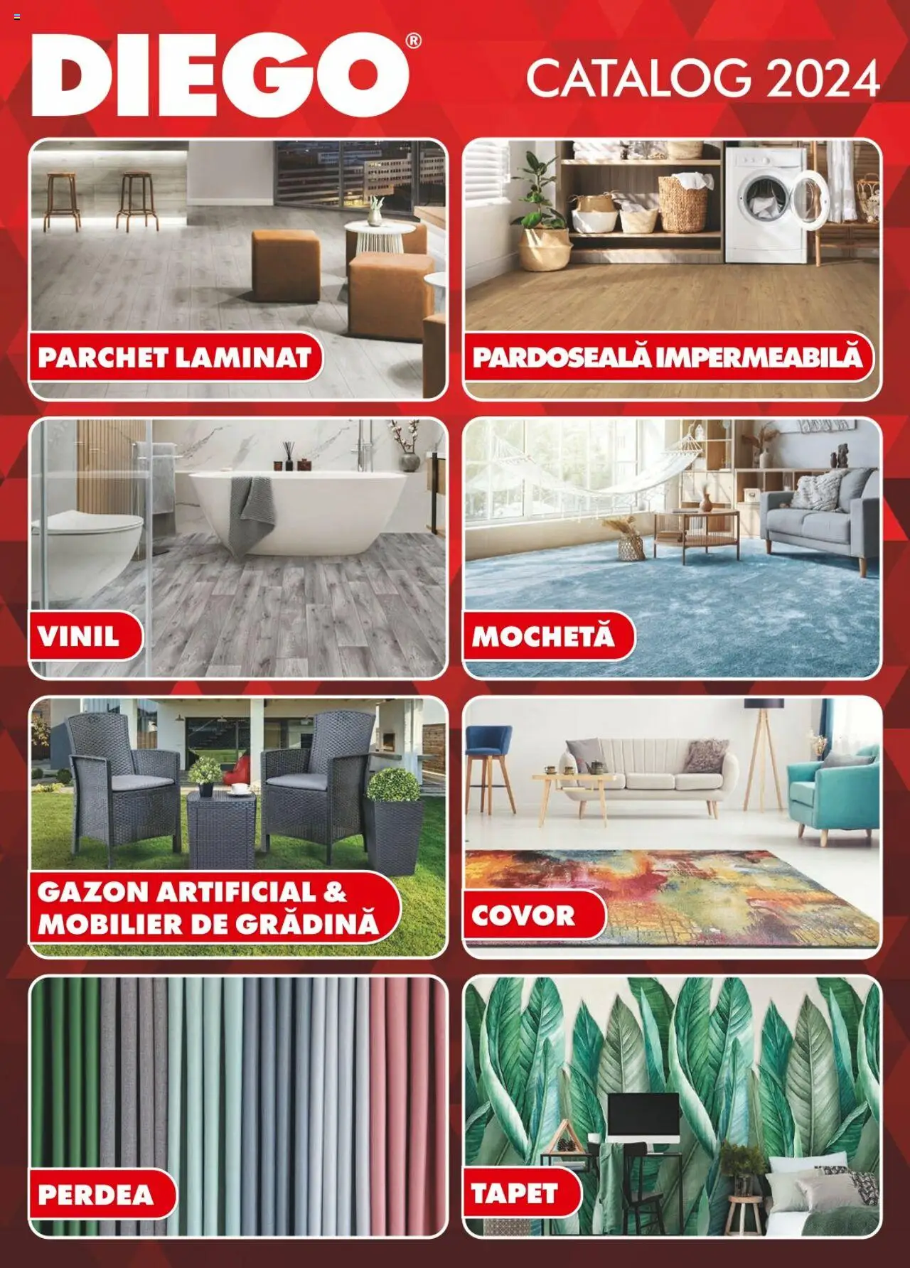 Noul catalog Diego – valabil de la 01.04.2024 | Pagină: 1 | Produse: Mochetă, Tapet, Covor, Perdea