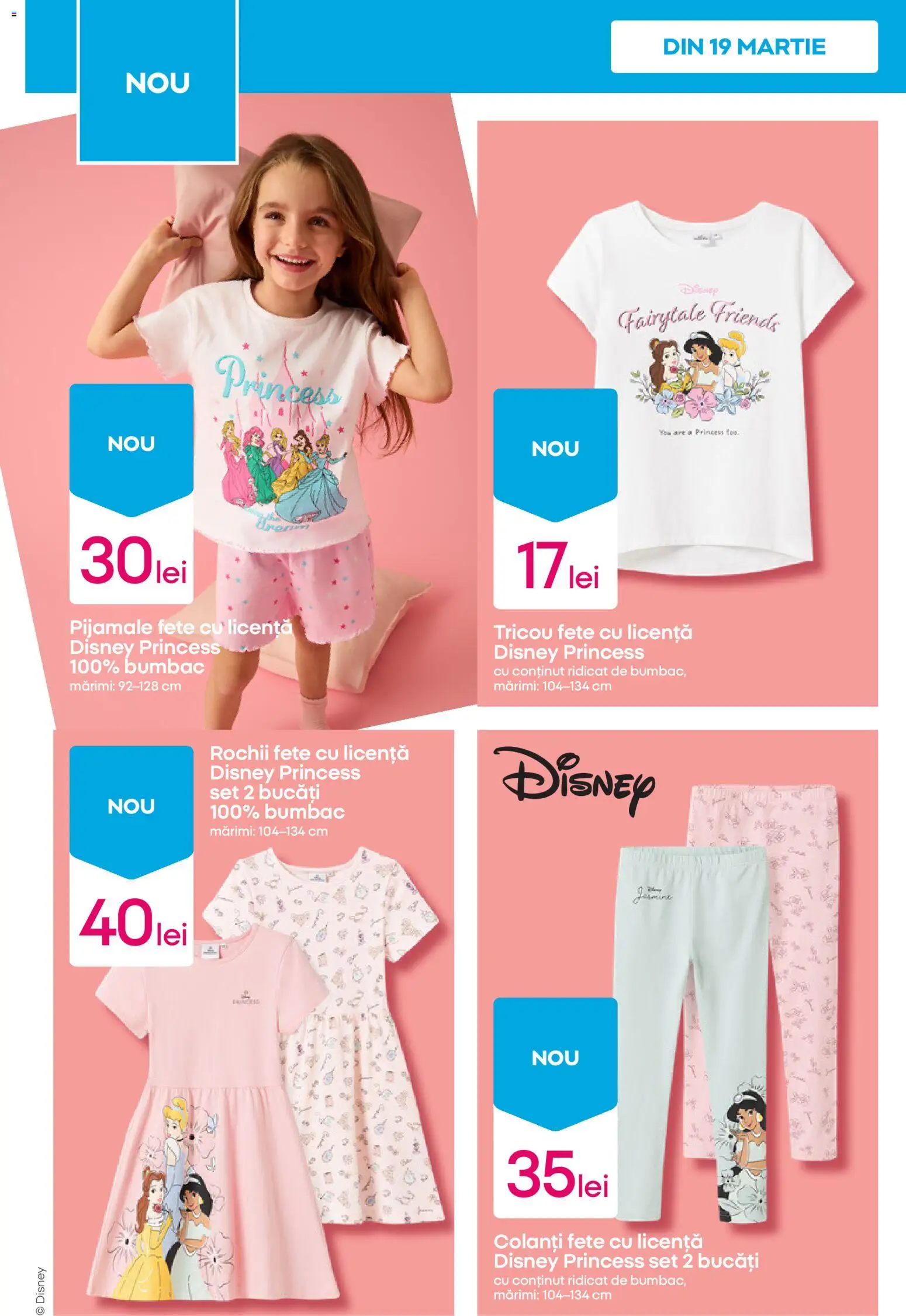 Noul catalog Pepco – valabil de la 19.03.2026 | Pagină: 8 | Produse: Tricou, Pijamale, Colanți