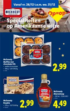 McEnnedy Muffins met chocolade XXL, vanille of chocolade, 540 g - Voorbeeld van een folder van Lidl, geldig van 22.12.2025 | Pagina: 64