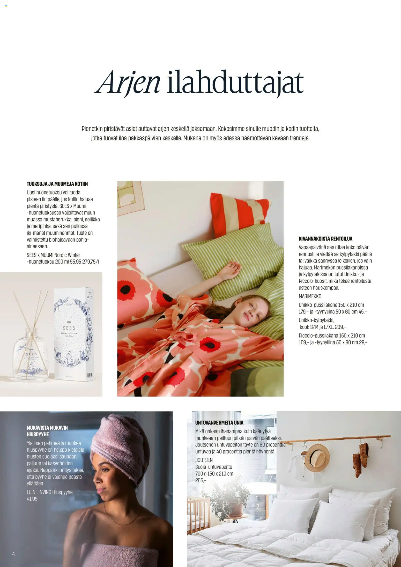 Sokos tarjoukset – voimassa 26.01.2026 alkaen | Sivu: 4 | Tuotteet: Pyyhe, Voi, Kylpytakki, Tyynyliina