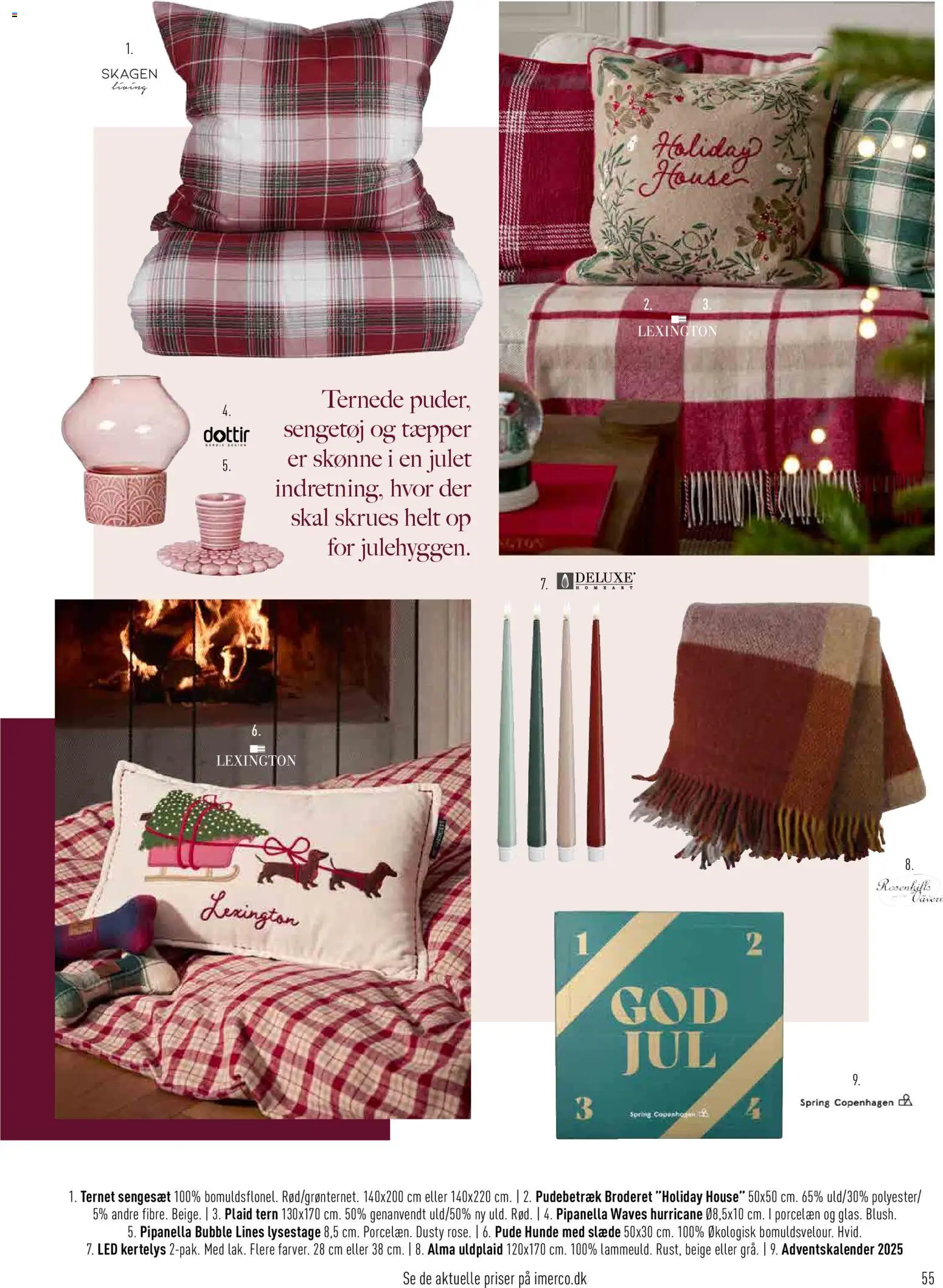 Imerco tilbudsavis – gyldig fra 31.10.2025 | Side: 55 | Produkter: Pude, Sengesæt, Pudebetræk