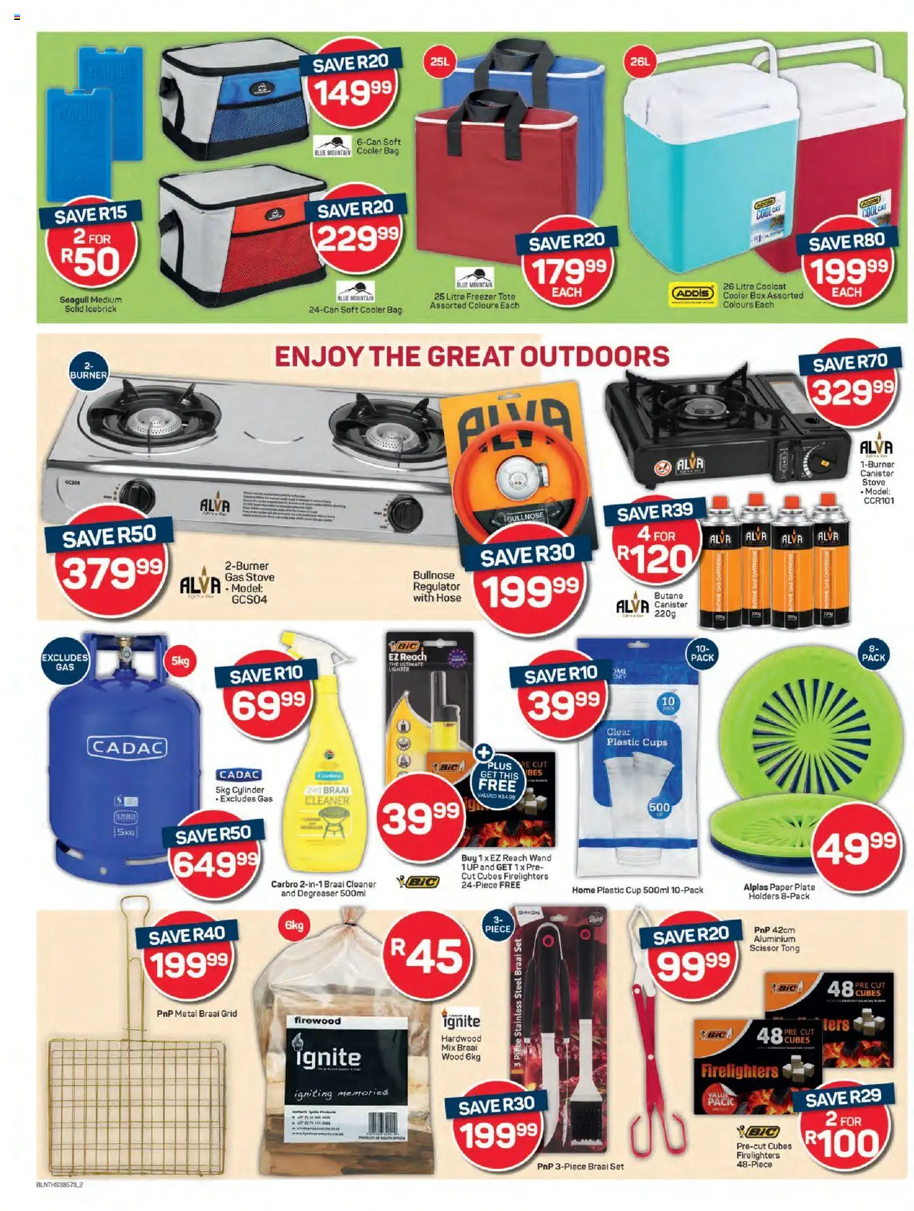 New Pick n Pay catalogue – valid from 22.09.2025 | Page: 2 | Products: Bag, Stove, Plate, Paper