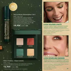 Pré-visualização Paleta 4 Sombras – Edição Limitada, 00797 - 4x1g. 4 novas tonalidades exclusivas com acabamento metalizado, inspiradas no brilho encantado das luzes de Inverno. válido de 17.10.2025 | Página: 27