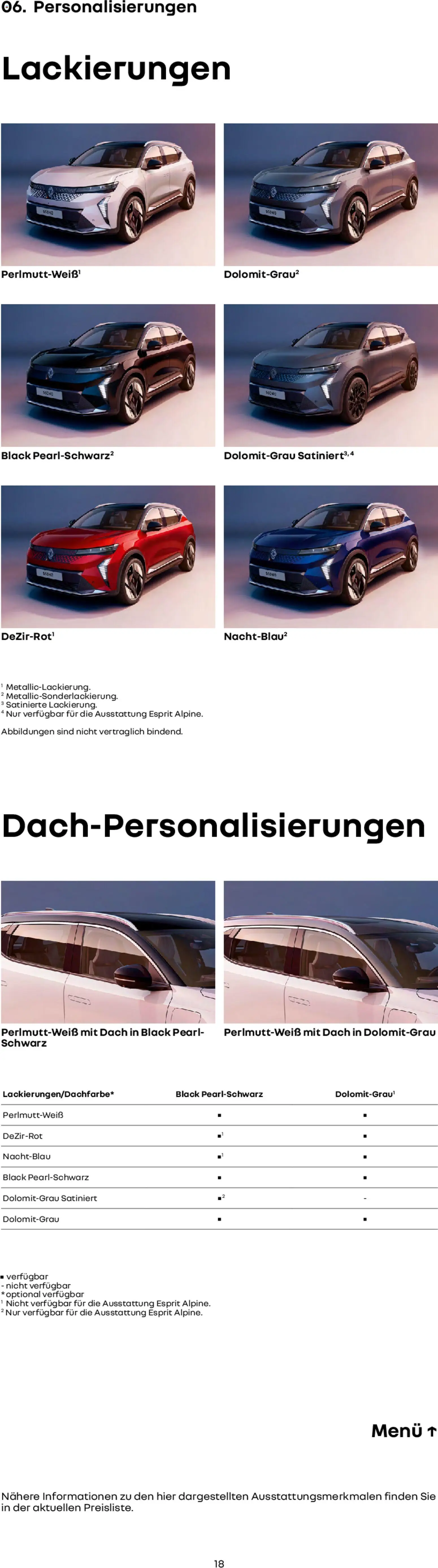 Renault Scenic E-Tech – gültig ab 15.01.2026 | Seite: 18