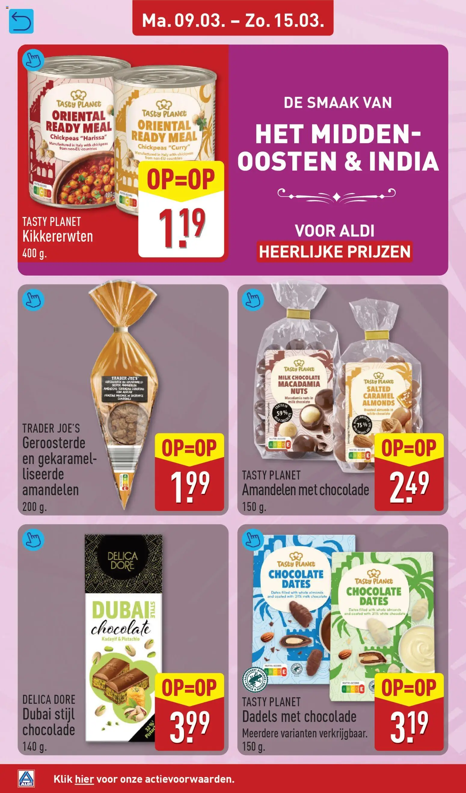 {H1} | Pagina: 22 | Producten: Chocolade, Kikkererwten, Dadels