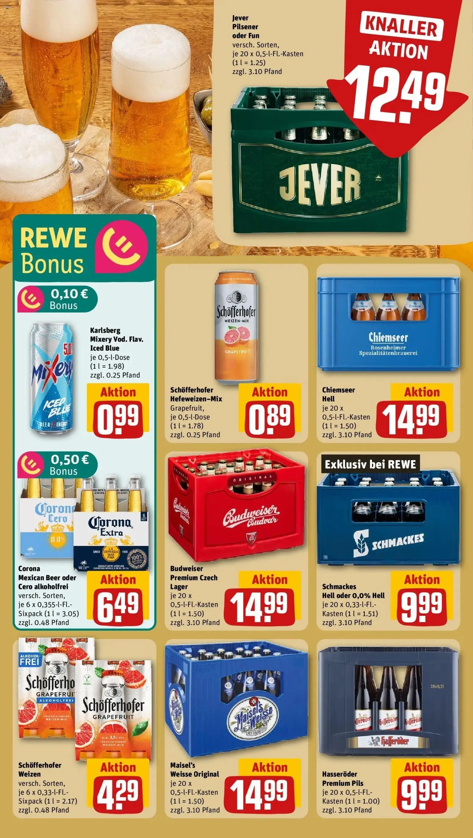 Rewe Prospekt Neunkirchen / Seelscheid	 – gültig ab 09.03.2026 | Seite: 17 | Produkte: Grapefruit, Jever, Budweiser, Mixery
