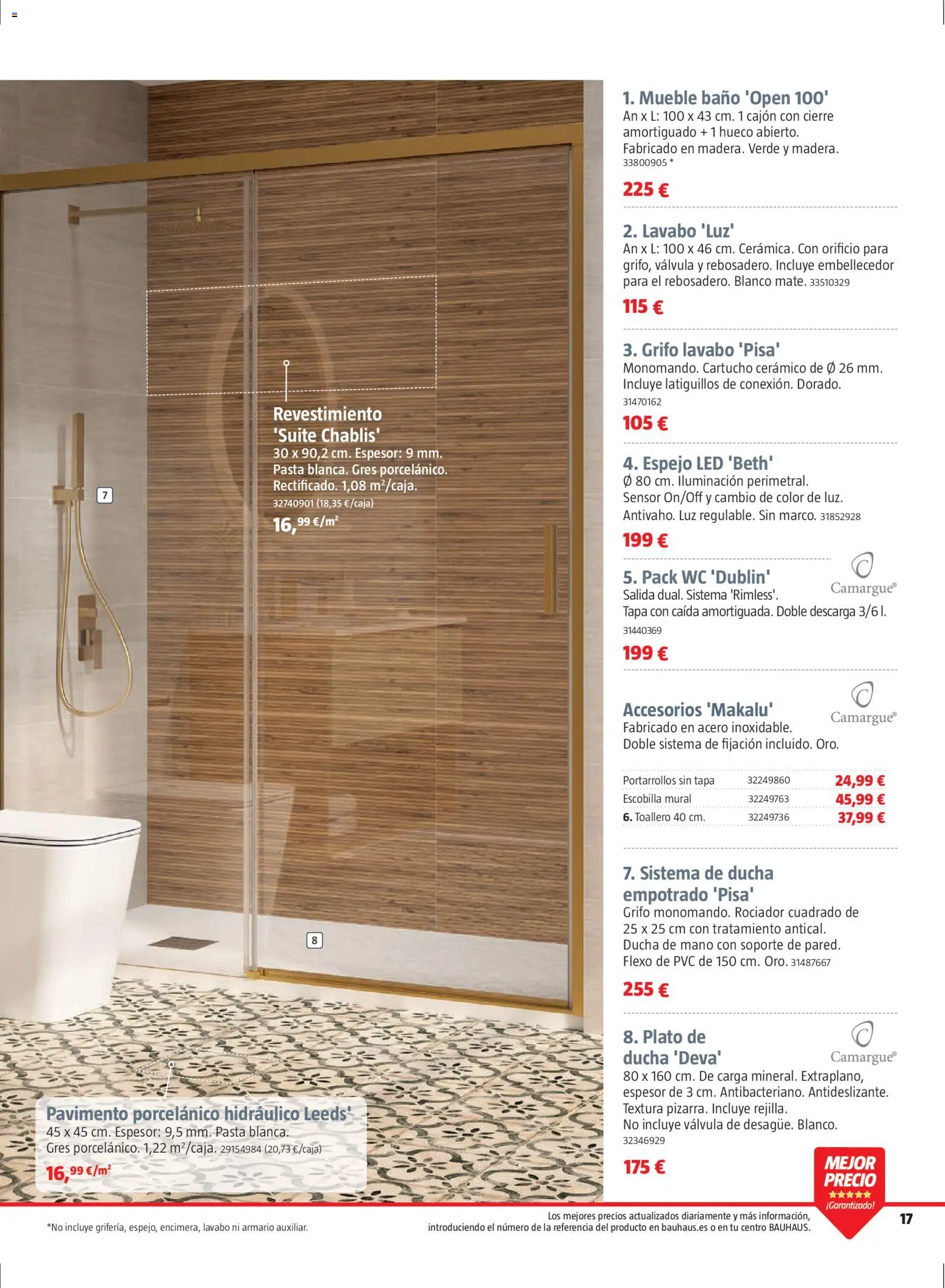 Bauhaus folleto Renueva │ válido desde el 02.03.2026 | Página: 17 | Productos: Toallero, Galette de chaise, Armario, Espejo