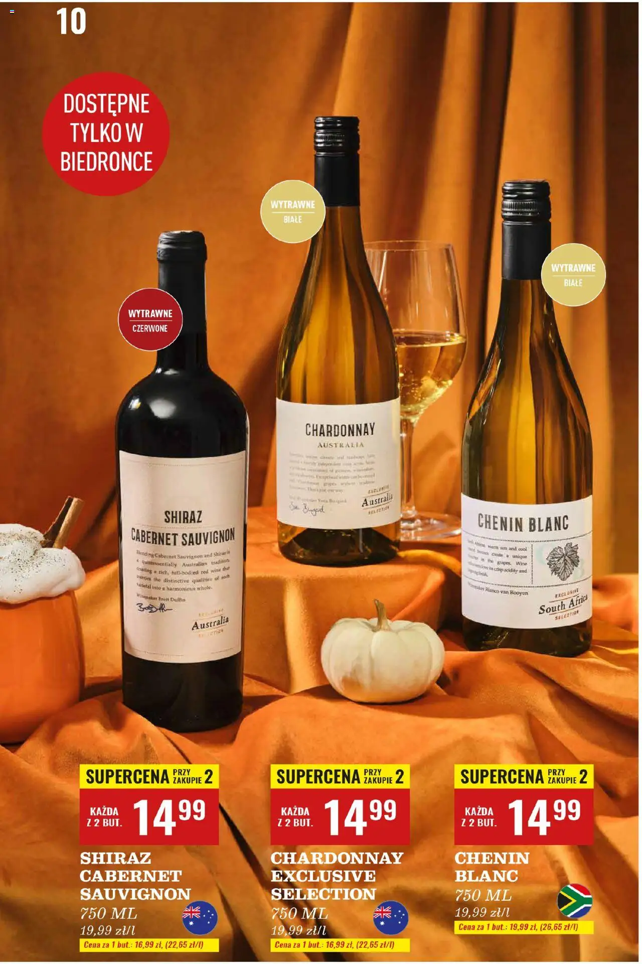 Biedronka gazetka - Czas na toast od 20.10.2025 | Strona: 10 | Produkty: Chardonnay