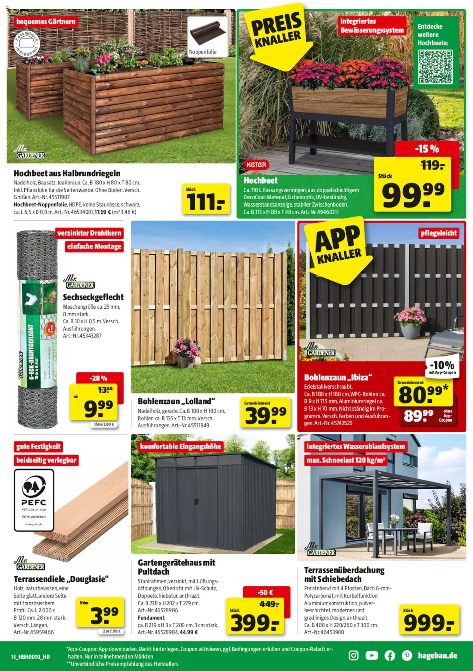 Hagebau Prospekt 	 – gültig ab 28.02.2026 | Seite: 15 | Produkte: Hochbeet