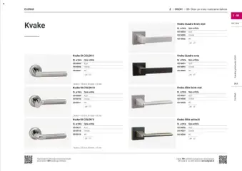 Elgrad - Okov za vrata i sanitarne kabine - Pregled kataloga iz trgovine Elgrad, vrijedi od 17.02.2026 | Stranica: 2 | Proizvodi: Vrata, Kvaka