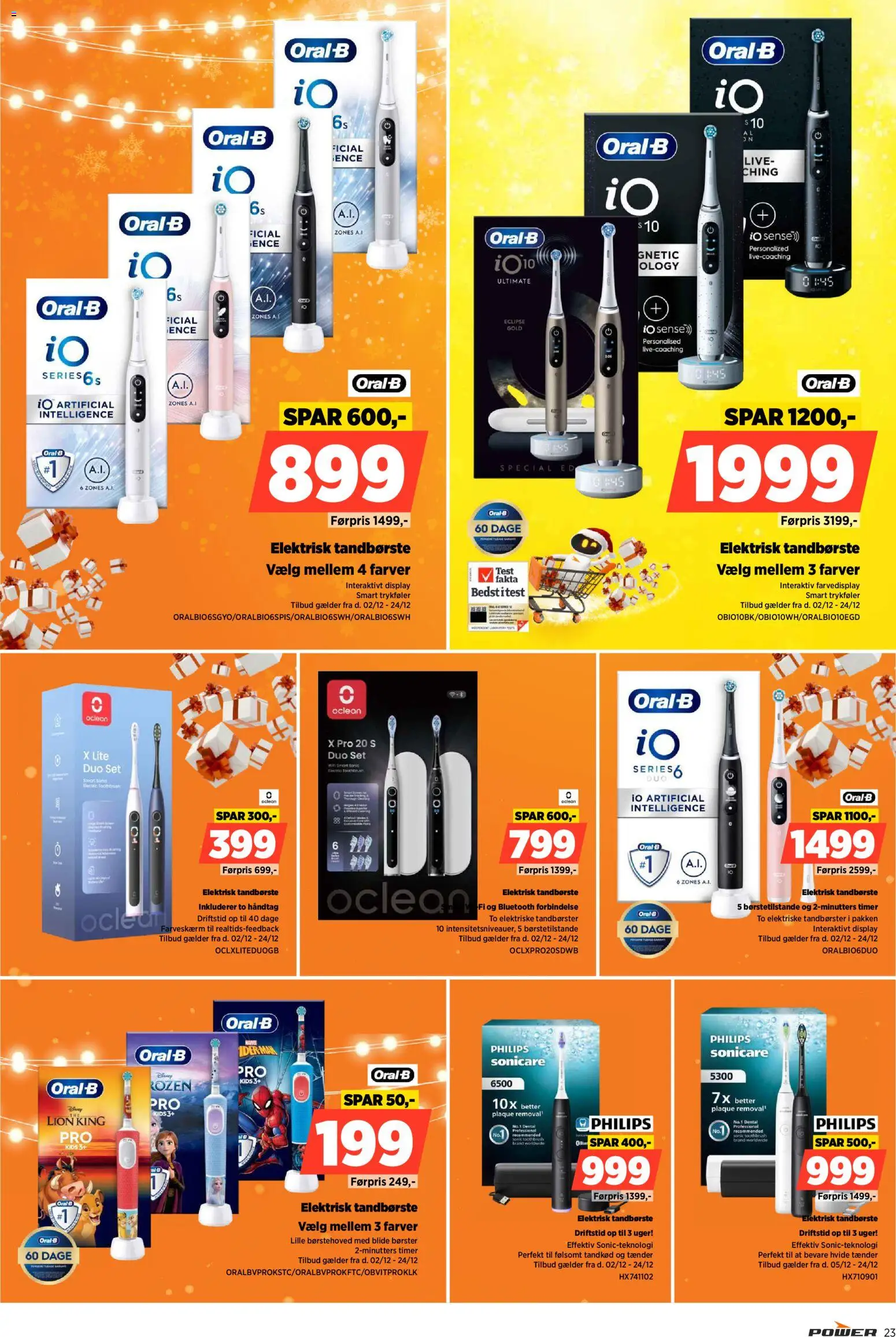 Power tilbudsavis – gyldig fra 02.12.2025 | Side: 23 | Produkter: Tandbørste, Elektrisk Tandbørste, Elektriske tandbørster